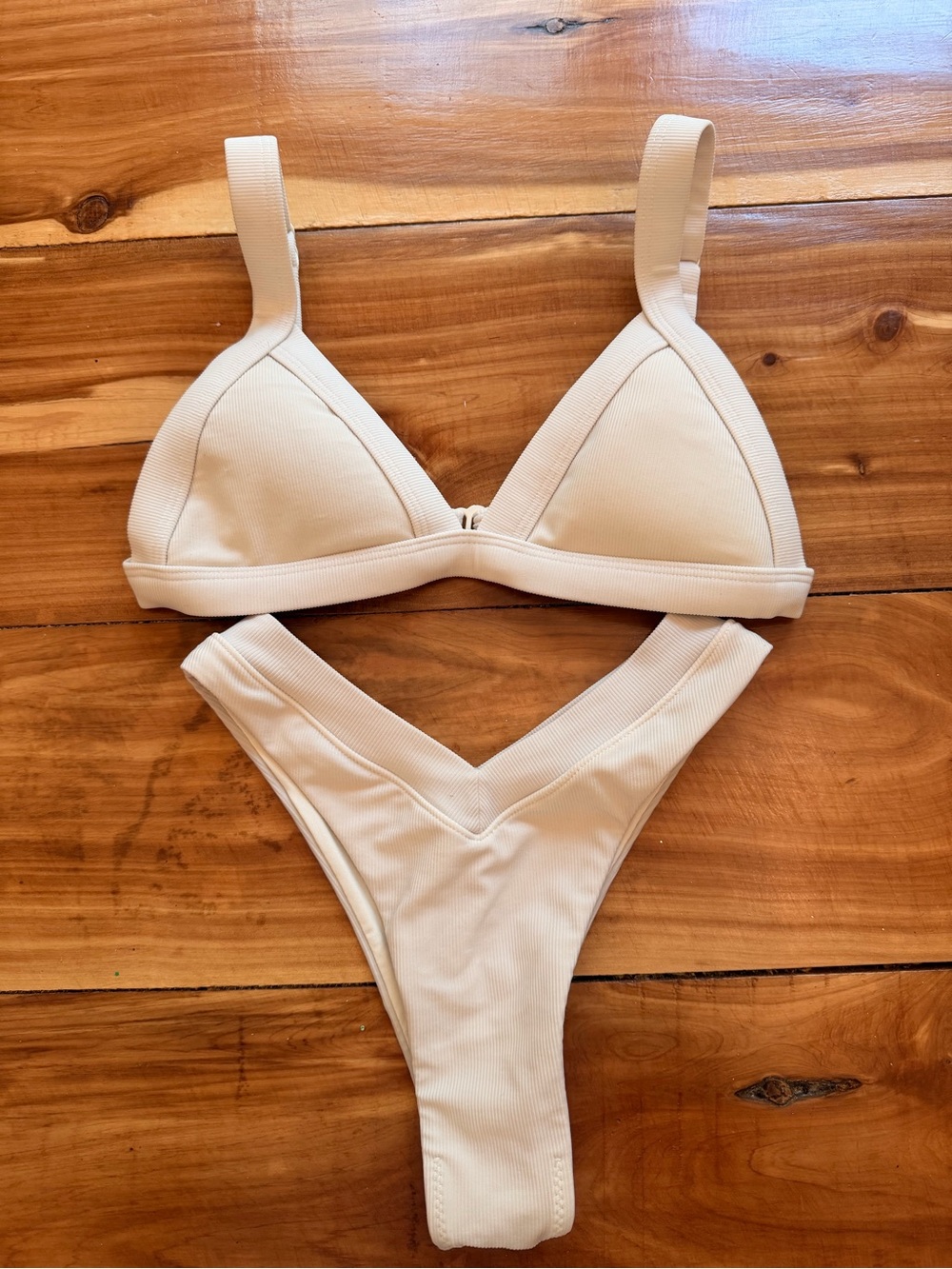 One One Swim Bikini, XS/S, Bone Color